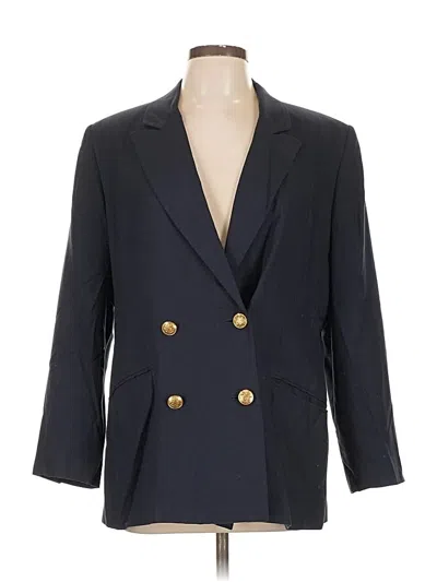 Pre-owned Talbots Blazer Jacket In Blue