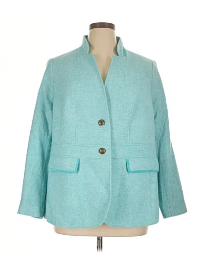 Pre-owned Talbots Blazer Jacket In Blue