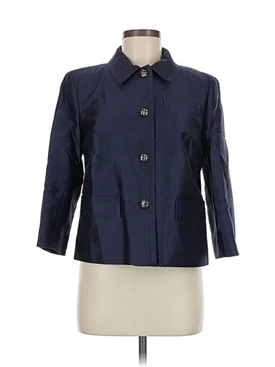 Pre-owned Talbots Blazer Jacket In Blue