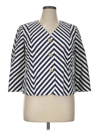 Pre-owned Talbots Blazer Jacket In Blue