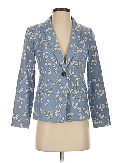 Pre-owned Talbots Blazer Jacket In Blue