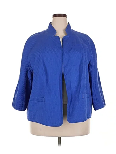 Pre-owned Talbots Blazer Jacket In Blue