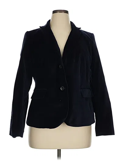 Pre-owned Talbots Blazer Jacket In Blue