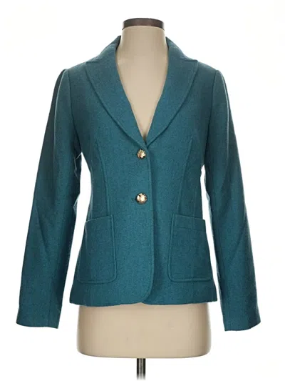 Pre-owned Talbots Blazer Jacket In Blue