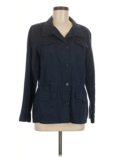 Pre-owned Talbots Blazer Jacket In Blue