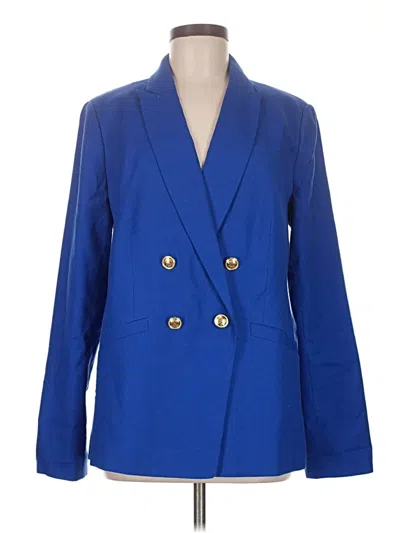 Pre-owned Talbots Blazer Jacket In Blue