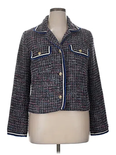 Pre-owned Talbots Blazer Jacket In Blue