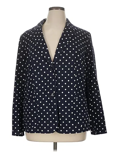 Pre-owned Talbots Blazer Jacket In Blue