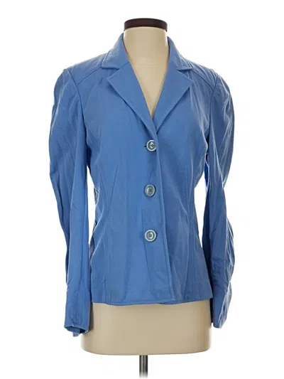 Pre-owned Talbots Blazer Jacket In Blue