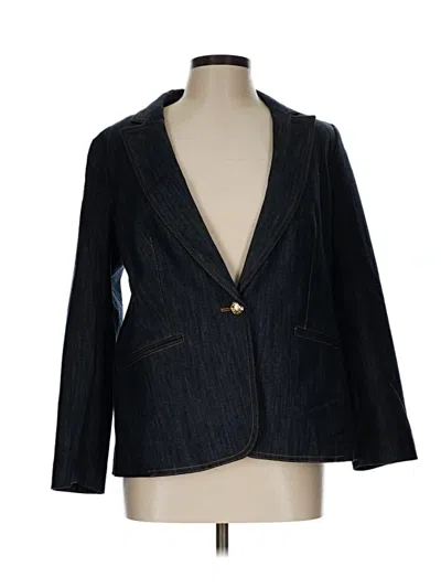 Pre-owned Talbots Blazer Jacket In Blue