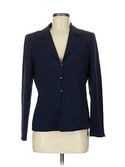 Pre-owned Talbots Blazer Jacket In Blue
