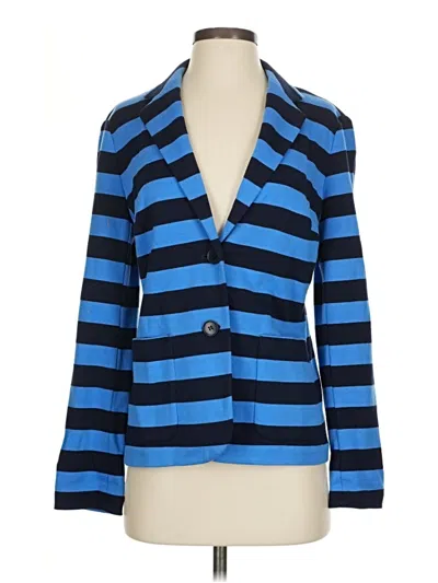 Pre-owned Talbots Blazer Jacket In Blue