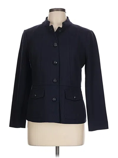 Pre-owned Talbots Blazer Jacket In Blue