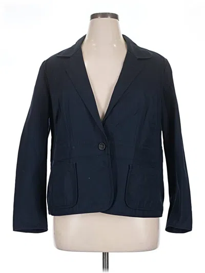 Pre-owned Talbots Blazer Jacket In Blue
