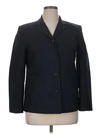 Pre-owned Talbots Blazer Jacket In Blue