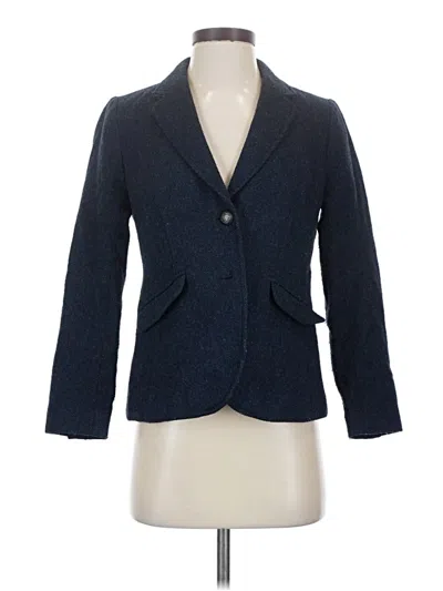 Pre-owned Talbots Blazer Jacket In Blue