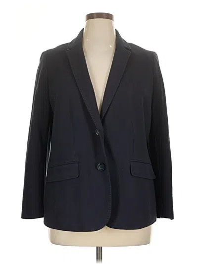 Pre-owned Talbots Blazer Jacket In Blue