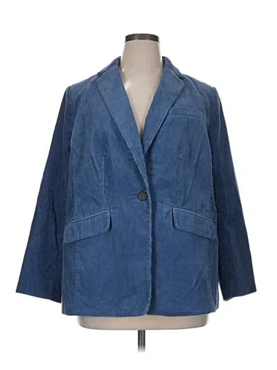 Pre-owned Talbots Blazer Jacket In Blue