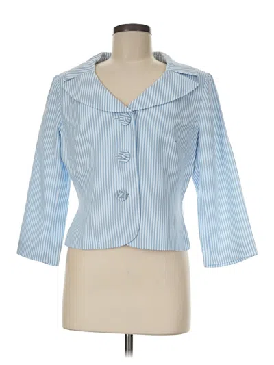 Pre-owned Talbots Blazer Jacket In Blue