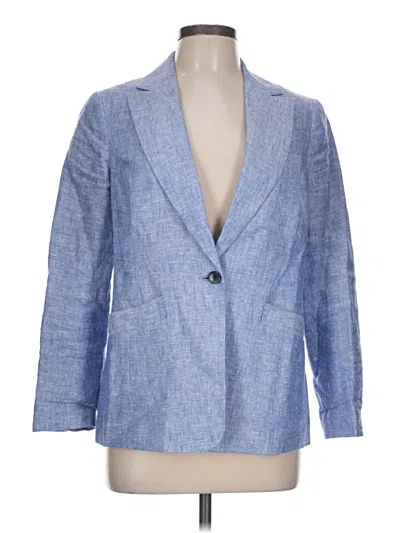 Pre-owned Talbots Blazer Jacket In Blue