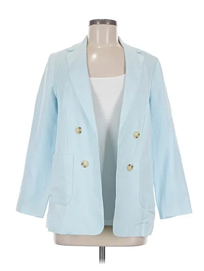Pre-owned Talbots Blazer Jacket In Blue