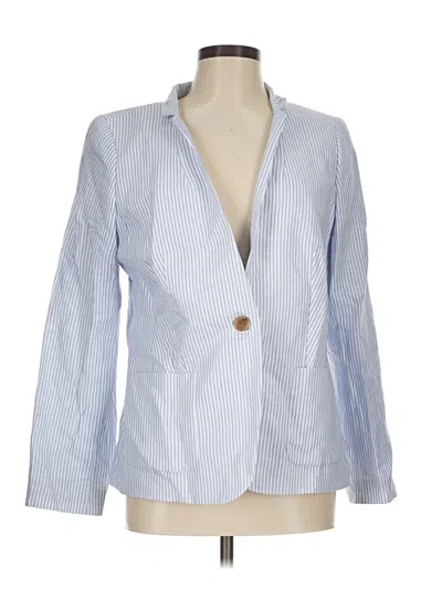 Pre-owned Talbots Blazer Jacket In Blue