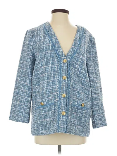 Pre-owned Talbots Blazer Jacket In Blue