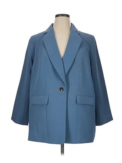 Talbots Blazer Jacket In Blue
