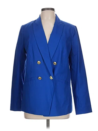 Pre-owned Talbots Blazer Jacket In Blue