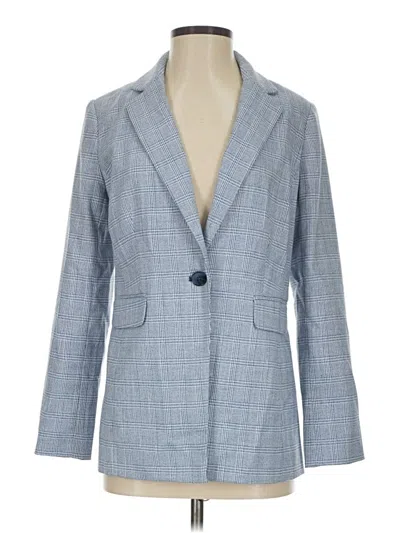 Pre-owned Talbots Blazer Jacket In Blue
