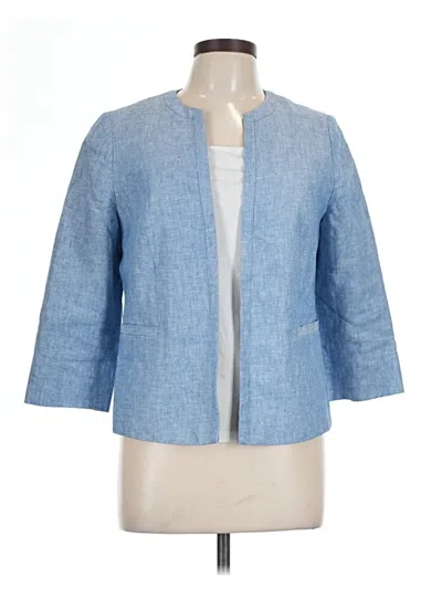 Pre-owned Talbots Blazer Jacket In Blue