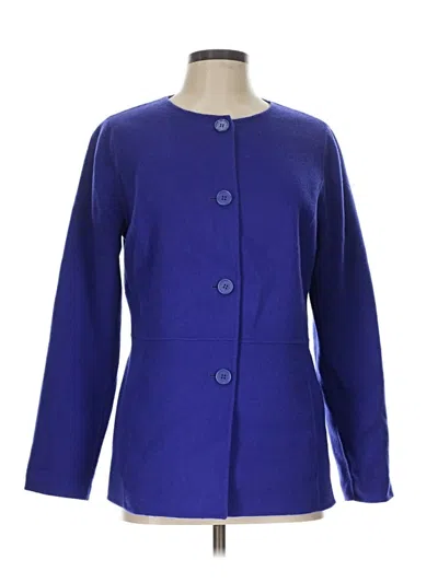 Pre-owned Talbots Blazer Jacket In Blue