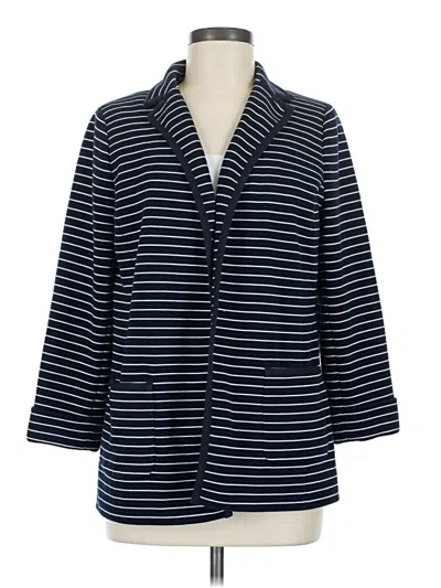Pre-owned Talbots Blazer Jacket In Blue