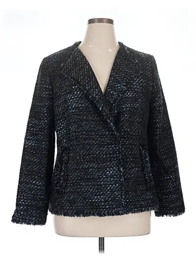 Pre-owned Talbots Blazer Jacket In Blue