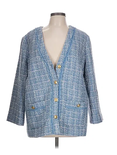 Pre-owned Talbots Blazer Jacket In Blue