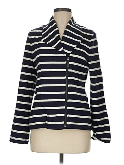 Pre-owned Talbots Blazer Jacket In Blue