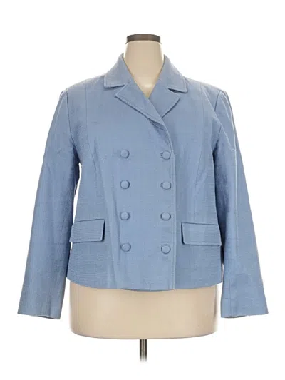Pre-owned Talbots Blazer Jacket In Blue
