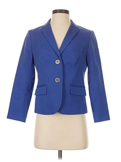 Pre-owned Talbots Blazer Jacket In Blue
