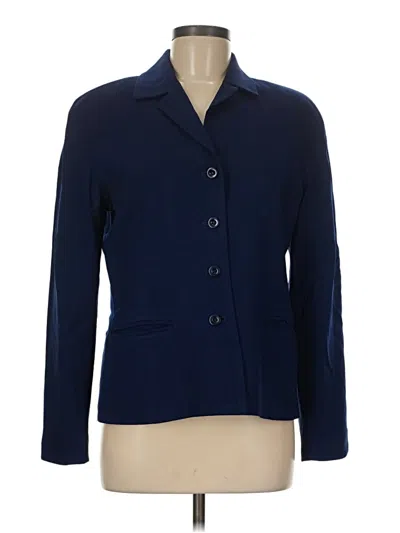 Pre-owned Talbots Blazer Jacket In Blue