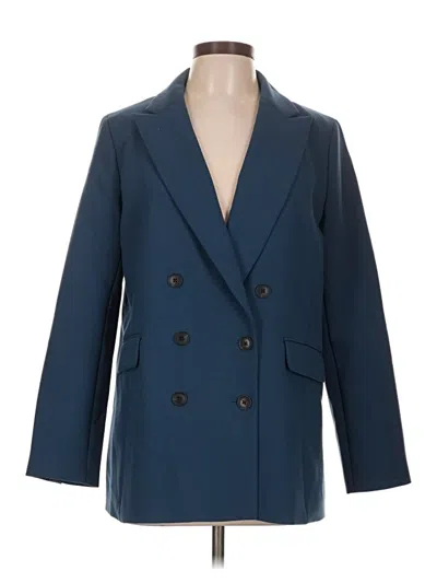 Pre-owned Talbots Blazer Jacket In Blue