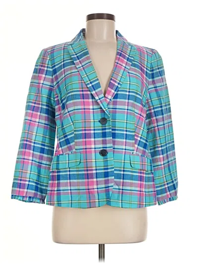 Pre-owned Talbots Blazer Jacket In Blue