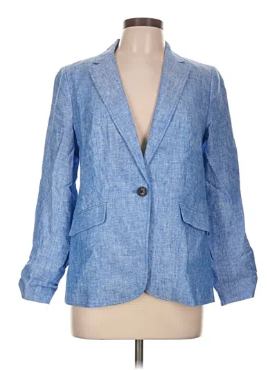 Pre-owned Talbots Blazer Jacket In Blue