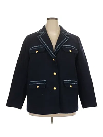 Pre-owned Talbots Blazer Jacket In Blue