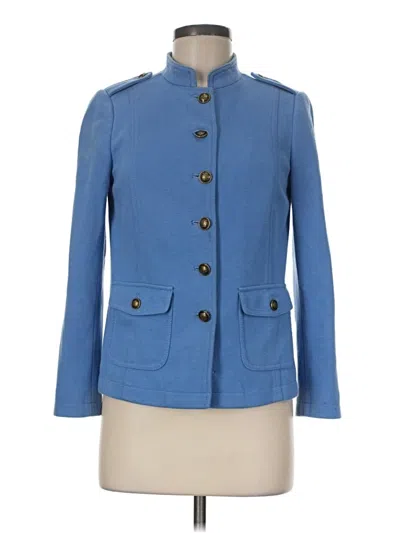 Pre-owned Talbots Blazer Jacket In Blue
