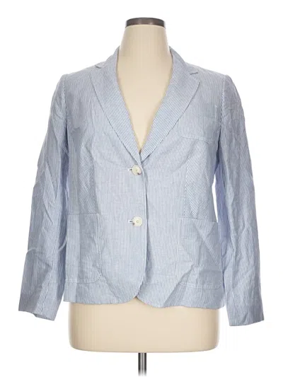 Pre-owned Talbots Blazer Jacket In Blue