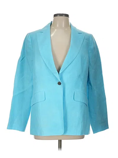Pre-owned Talbots Blazer Jacket In Blue