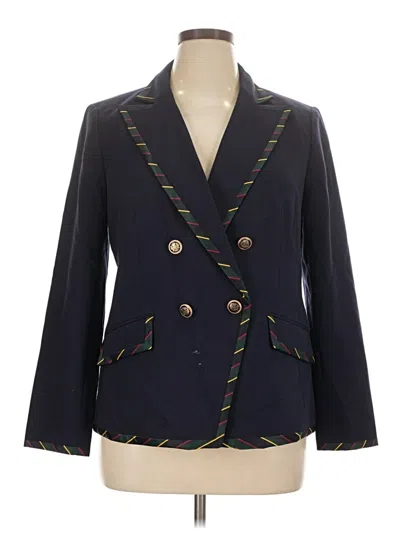Pre-owned Talbots Blazer Jacket In Blue