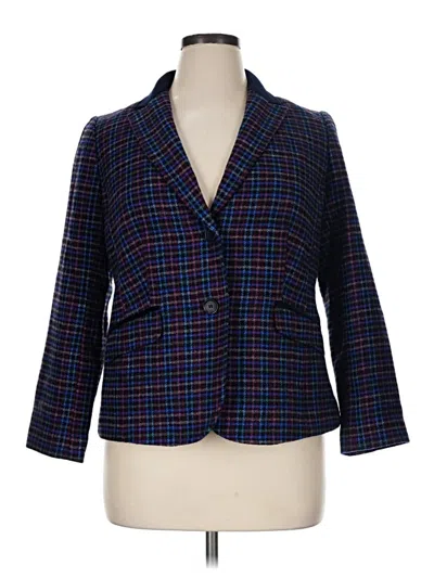 Pre-owned Talbots Blazer Jacket In Blue