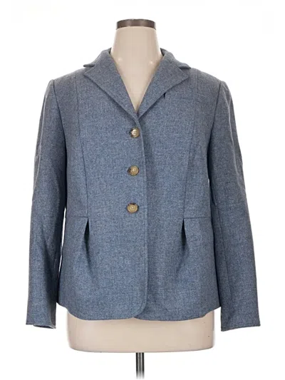 Pre-owned Talbots Blazer Jacket In Blue