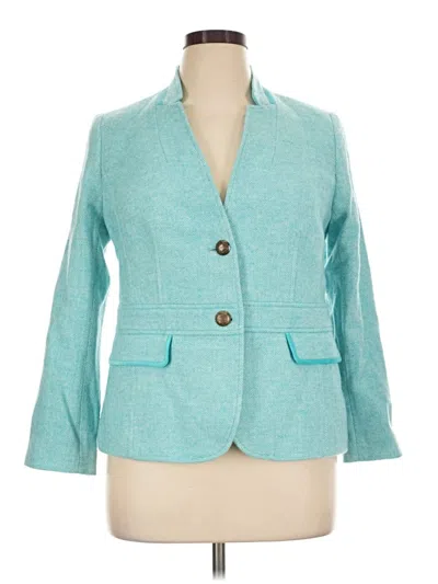 Talbots Blazer Jacket In Blue